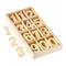 8 Packs: 60 ct. (480 total) 1.5" Punch Cut Wood Numbers Set by Make Market®